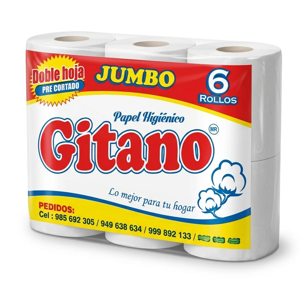 Papel jumbo institucional Gitano en Lima