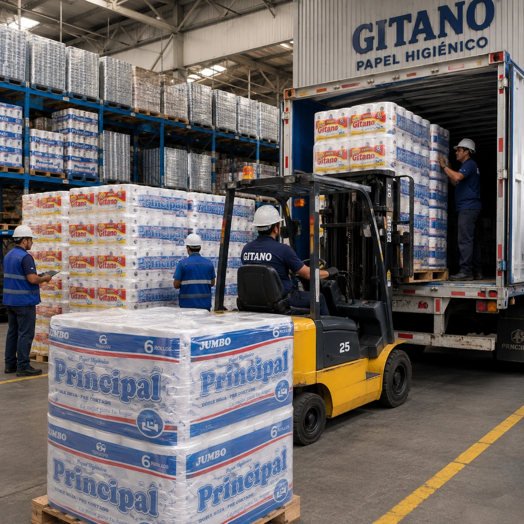 Proveedor mayorista de papel higiénico en Lima con almacén stock pallets y productos institucionales